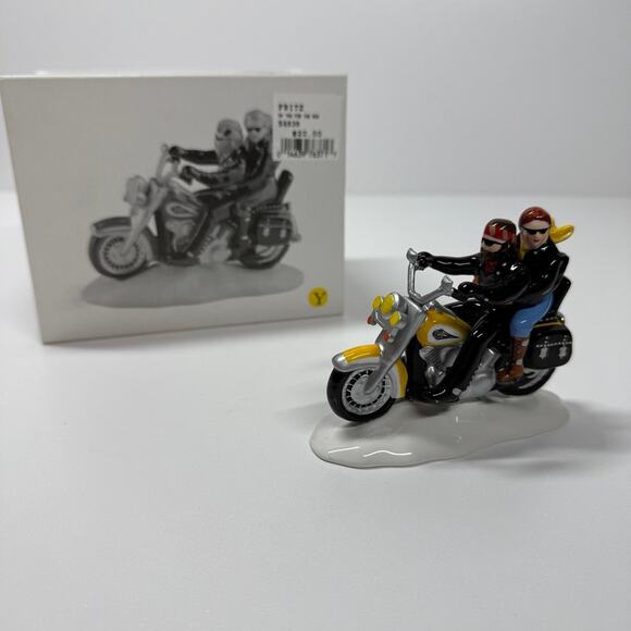 NIB • 1997 Department 56 Harley Davidson Snow Village - Picture 11 of 12